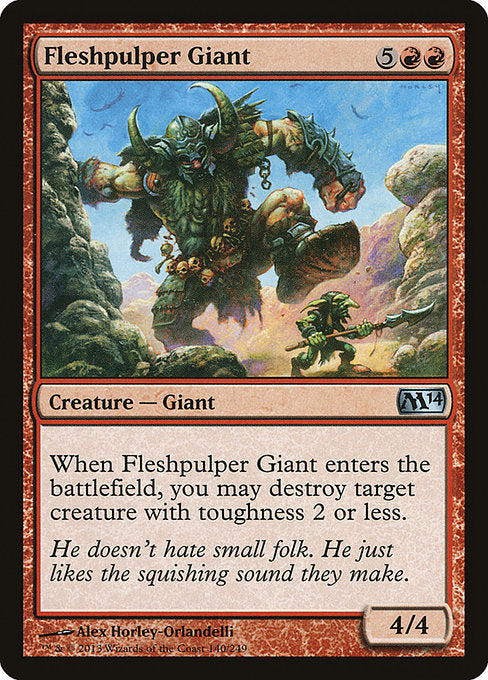 (英)【Foil】肉潰しの巨人 / Fleshpulper Giant【M14】 No.140