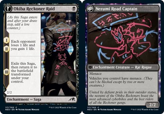 (英)【Foil】大牙勢団の襲撃 / Okiba Reckoner Raid - 鼠の特攻隊長 / Nezumi Road Captain【NEO】 No.117