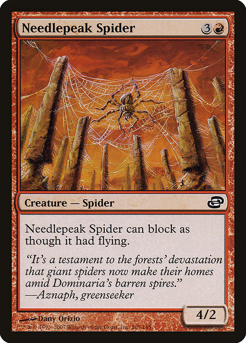 (英)【Foil】針先の蜘蛛 / Needlepeak Spider【PLC】 No.105