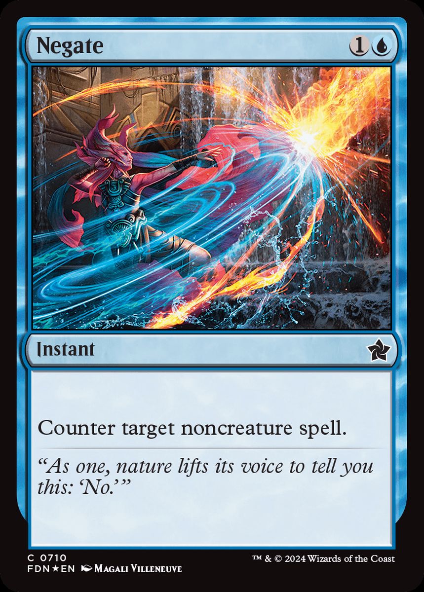 (英)【Foil】否認 / Negate【FDN】Starter Collection収録 No.710