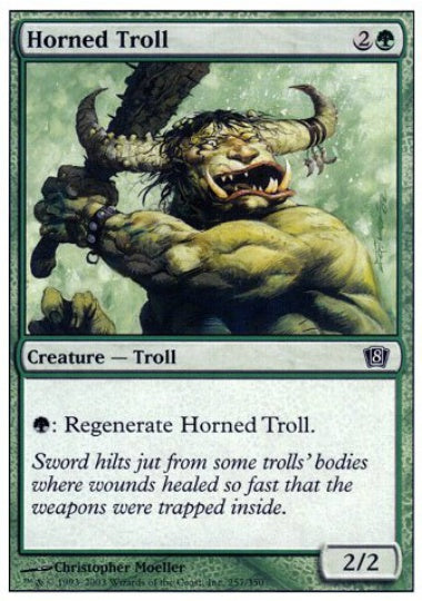 (英)有角トロール / Horned Troll【8ED】 No.257