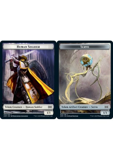 (英)【Foil】人間・兵士トークン / Human Soldier TokenNo.005 - 霊気装置トークン / Servo Token【2XM-TOKEN】 No.025