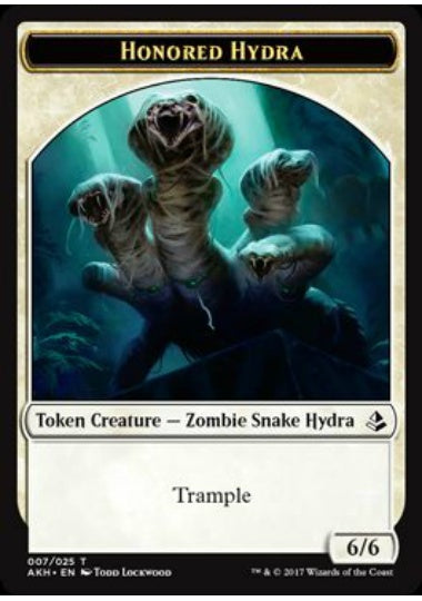 (英)名誉あるハイドラトークン / Honored Hydra Token【AKH-TOKEN】 No.007