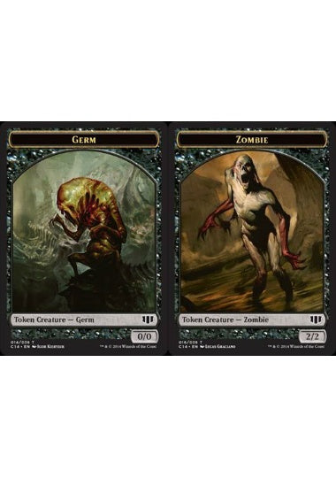 (英)ファイレクシアン・細菌トークン / Phyrexian Germ Token No.014 - ゾンビトークン / Zombie Token【C14-TOKEN】 No.016
