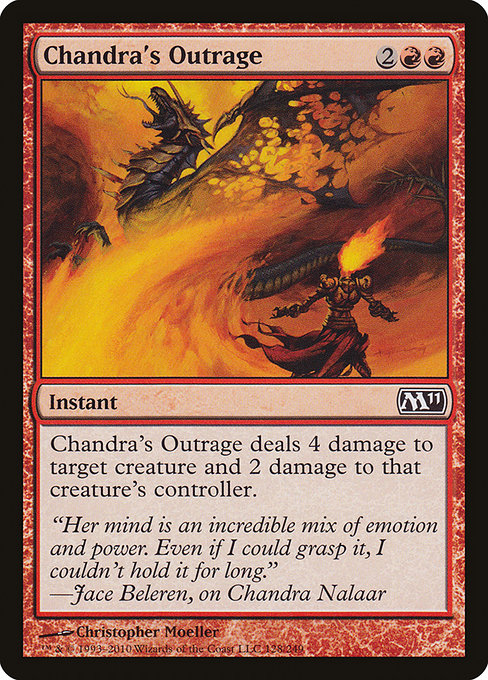 (英)【Foil】チャンドラの憤慨 / Chandra's Outrage【M11】 No.128