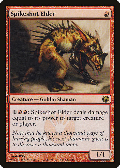 (英)【Foil】トゲ撃ちの古老 / Spikeshot Elder【SOM】 No.104