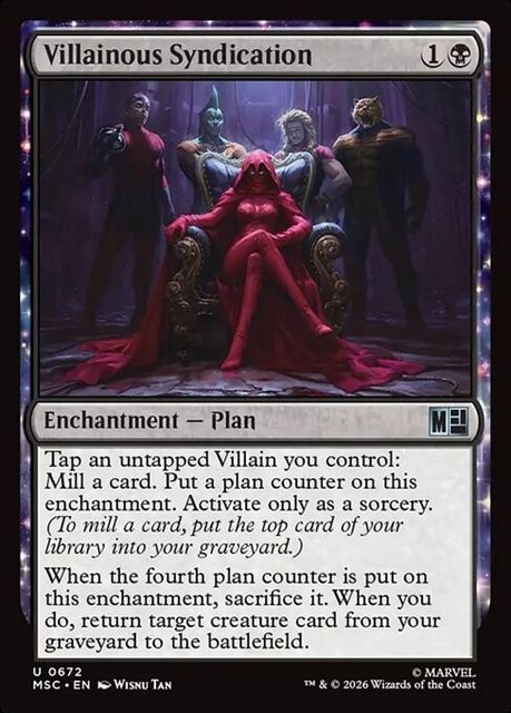 (英)【Foil】悪人シンジケート / Villainous Syndication【MSC】 No.672