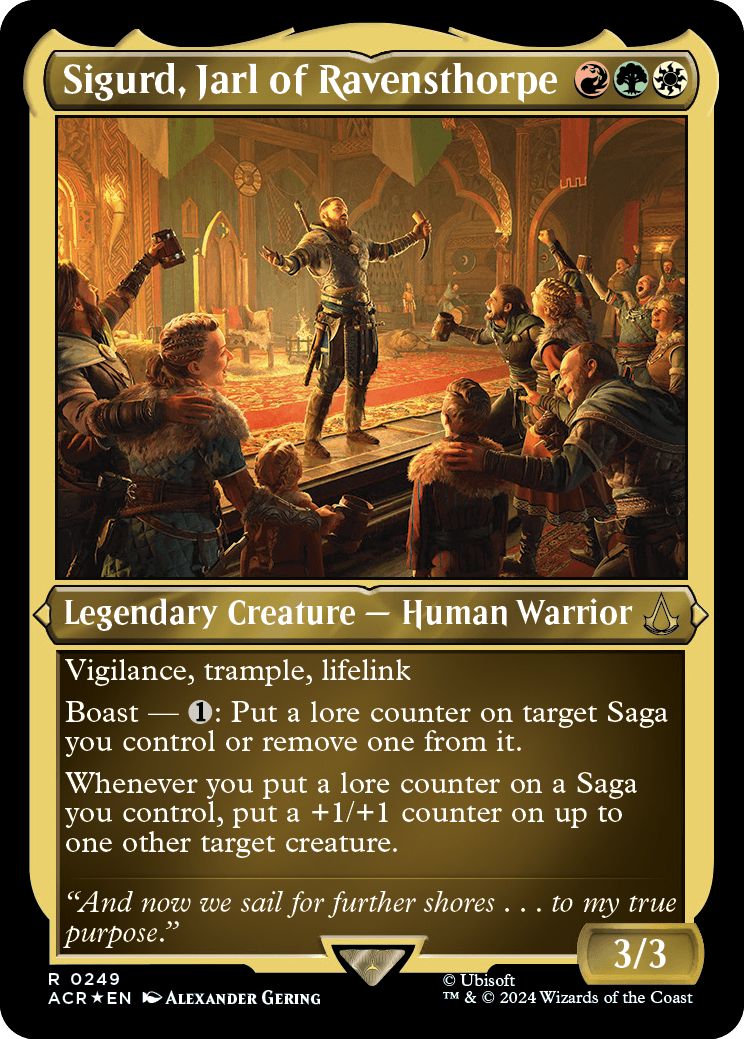(英)【エッチングFoil】レイヴンズソープの伯爵、シグルド / Sigurd, Jarl of Ravensthorpe【ACR】 No.249