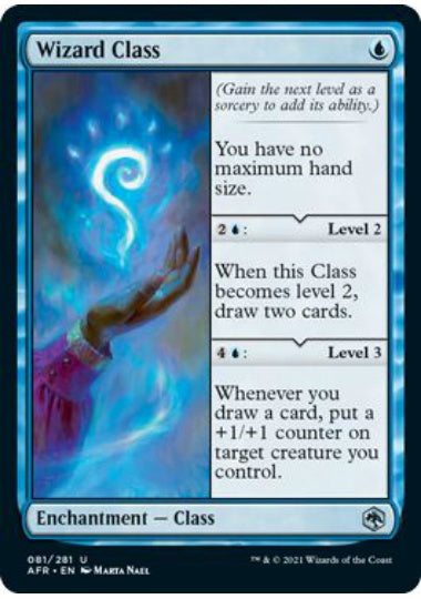 (英)【Foil】ウィザード・クラス / Wizard Class【AFR】 No.081