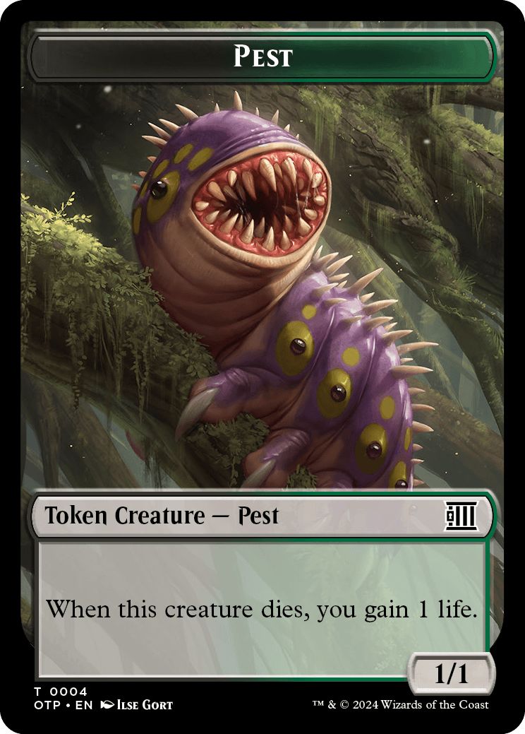 (英)邪魔者トークン / Pest Token【OTP-TOKEN】 No.004