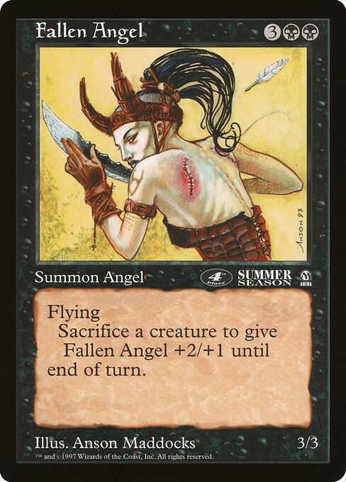 (英)堕天使 / Fallen Angel【PRM】 アリーナプロモ 4th Place 【Oversized Card】 BIG-PRM-024 ※トーナメントで使用することはできません。