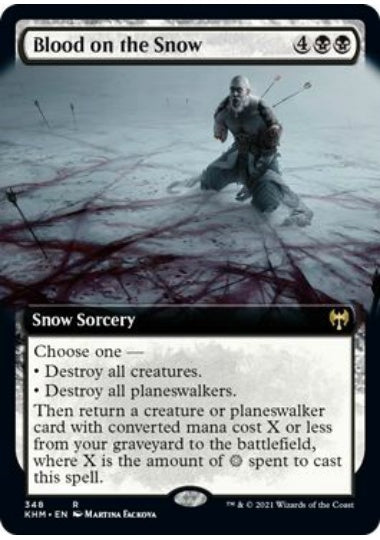 (英)【Foil】雪上の血痕 / Blood on the Snow ★拡張枠★ 【KHM】 No.348