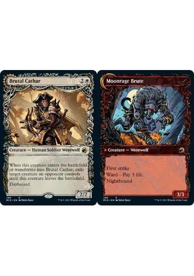 (英)【Foil】粗暴な聖戦士 / Brutal Cathar - 月憤怒の粗暴者 / Moonrage Brute ★ショーケース枠★(秋分カード) 【MID】 No.286