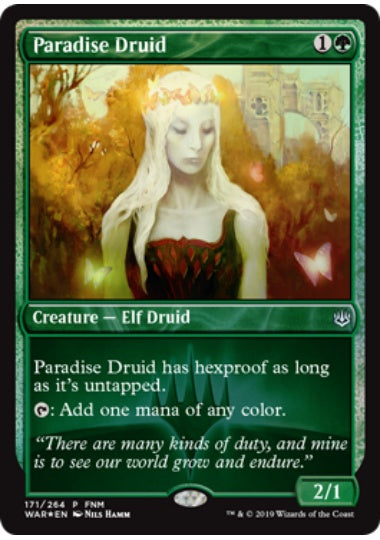 (英)【Foil】楽園のドルイド / Paradise Druid【PRM】FNMプロモ No.085
