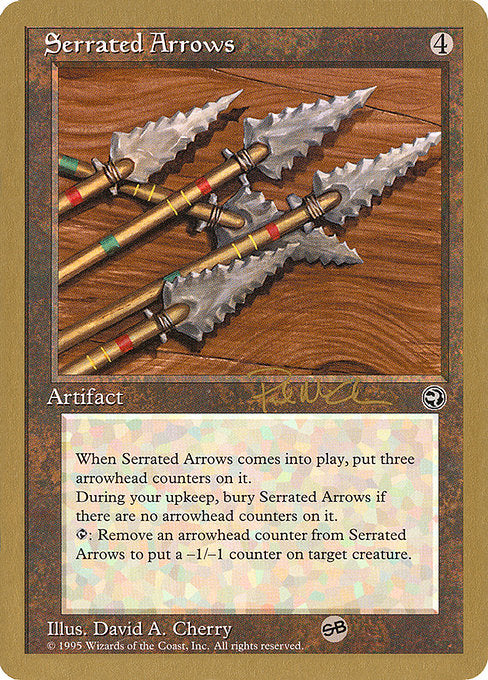 (英)鋸刃の矢 / Serrated Arrows【WC97】 World Championship Decks 1997 Paul McCabe サイドボード 金枠 No.080