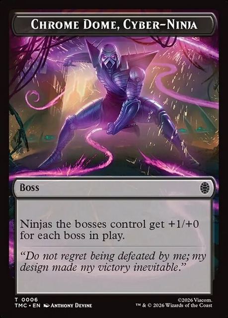 (英)Chrome Dome, Cyber-Ninja 【TMC-TOKEN】 No.006