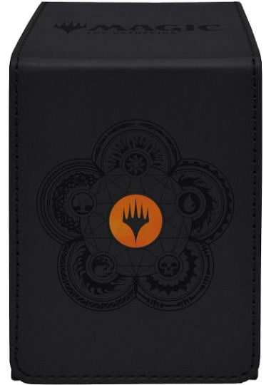 【サプライ】 ウルトラプロ MTG マナ7ライン アルコーブフリップデッキボックス ゴールド / Ultra PRO MTG Mana 7 Alcove Flip Deck Box Gold ※発送方法は「ゆうパック」を選択してください。