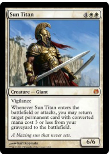 (英)【Foil】太陽のタイタン / Sun Titan【HVSM】絵違いFoil No.001