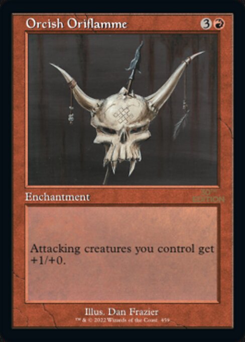 (英)オークの軍旗 / Orcish Oriflamme【30A】 旧枠加工カード No.459 ※トーナメントで使用することはできません。