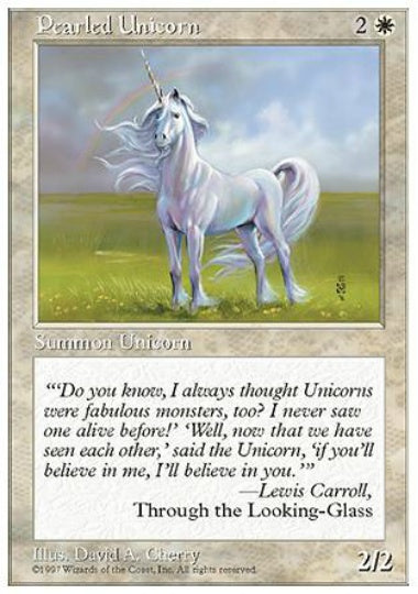 (英)真珠色の一角獣 / Pearled Unicorn【5ED】 No.050