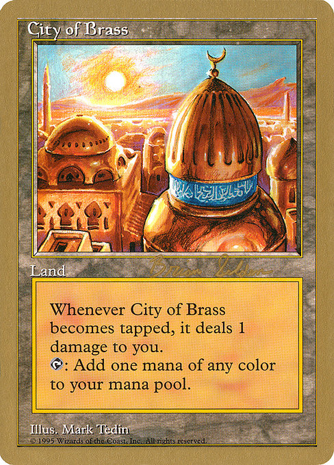(英)真鍮の都 / City of Brass【WC98】 World Championship Decks 1998 Brian Selden 金枠 No.080
