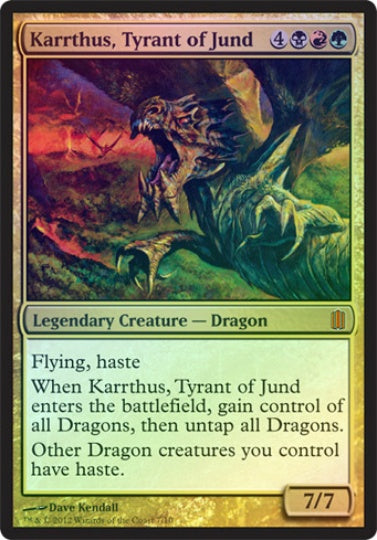 (英)【Foil】ジャンドの暴君、カーサス / Karrthus, Tyrant of Jund【CMA】【大判カード】 No.025