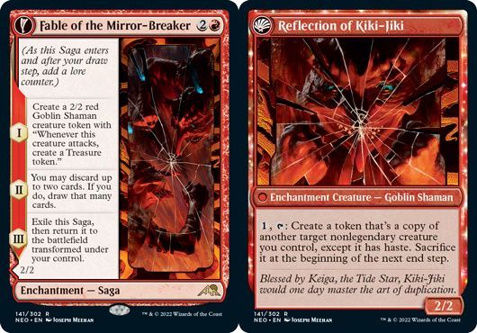 (英)【Foil】鏡割りの寓話 / Fable of the Mirror-Breaker - キキジキの鏡像 / Reflection of Kiki-Jiki【NEO】 No.141
