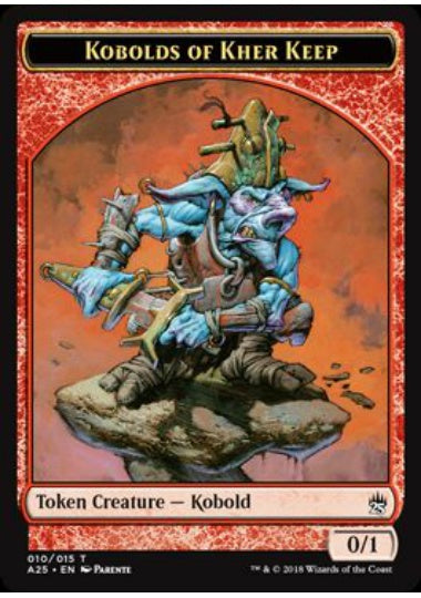 (英)カー砦のコボルドトークン / Kobolds of Kher Keep Token【A25-TOKEN】 No.010