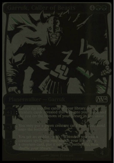 (英)【Foil】獣の統率者、ガラク / Garruk, Caller of Beasts【PRM】SDCC2013プロモ No.054