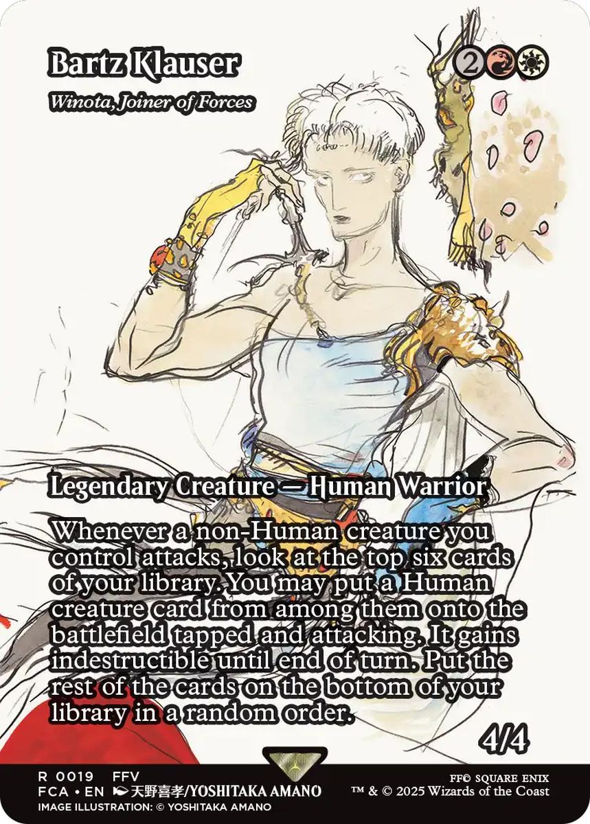 (英)バッツ・クラウザー / Bartz Klauser[軍団のまとめ役、ウィノータ / Winota, Joiner of Forces] ★ショーケース枠★(FINAL FANTASY・継承史カード) 【FCA】 No.019