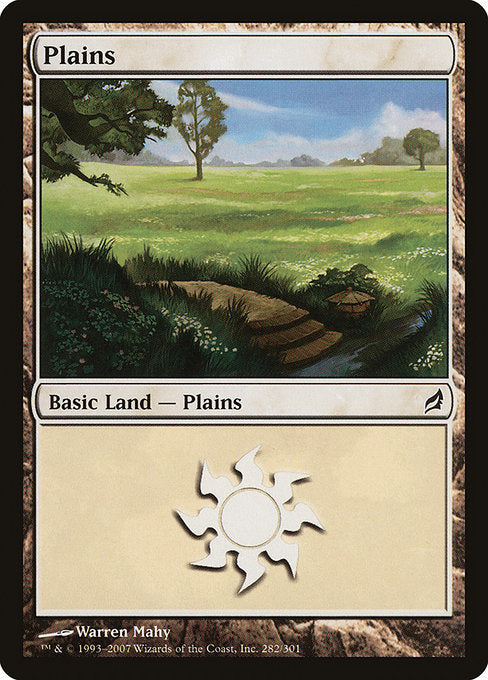(英)【Foil】平地 / Plains【LRW】 No.282