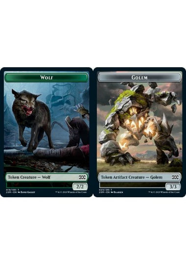 (英)【Foil】狼トークン / Wolf TokenNo.019 - ゴーレムトークン / Golem Token【2XM-TOKEN】 No.023