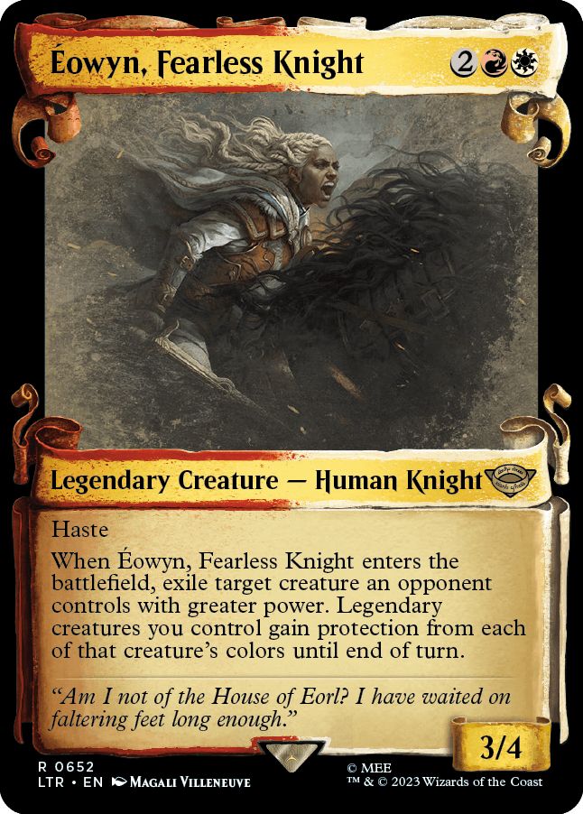 (英)恐れを知らぬ騎士、エオウィン / Eowyn, Fearless Knight ★ショーケース枠★(中つ国の巻物) 【LTR】 No.652
