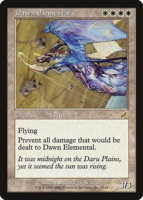 (英)【Foil】曙光の精霊 / Dawn Elemental【SCG】 No.007