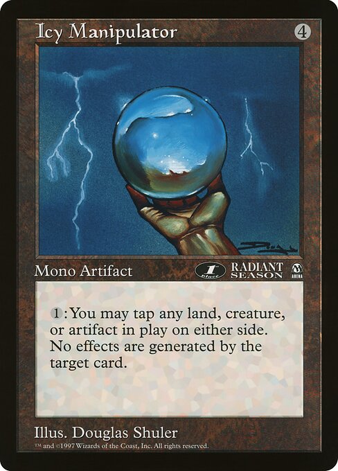 (英)氷の干渉器 / Icy Manipulator【PRM】 アリーナプロモ 【Oversized Card】 BIG-PRM-016 ※トーナメントで使用することはできません。