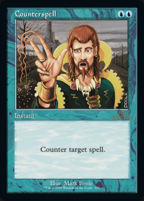 (英)対抗呪文 / Counterspell【30A】 旧枠加工カード No.351 ※トーナメントで使用することはできません。