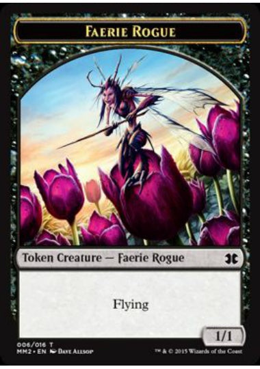 (英)フェアリー・ならず者トークン / Faerie Rogue Token【MM2-TOKEN】 No.006