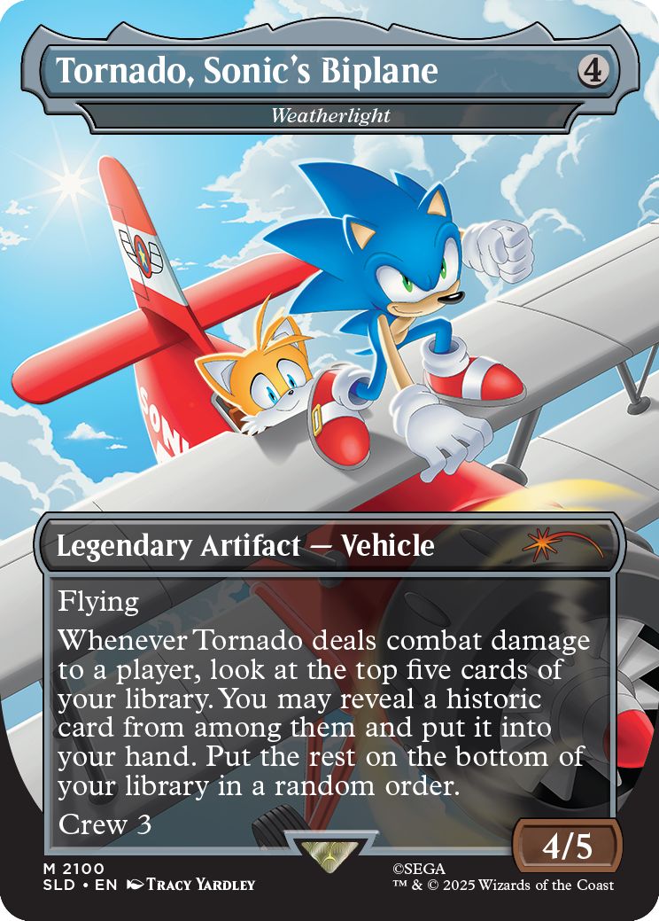 (英)Tornado, Sonic's Biplane[ウェザーライト / Weatherlight]【SLD】 Secret Lair x Sonic: Turbo Gear No.2100