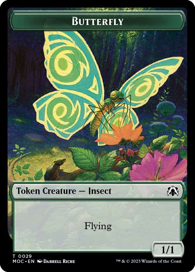(英)蝶トークン / Butterfly Token No.029 - 都市の承認トークン / City's Blessing Token【MOC-TOKEN】 No.045