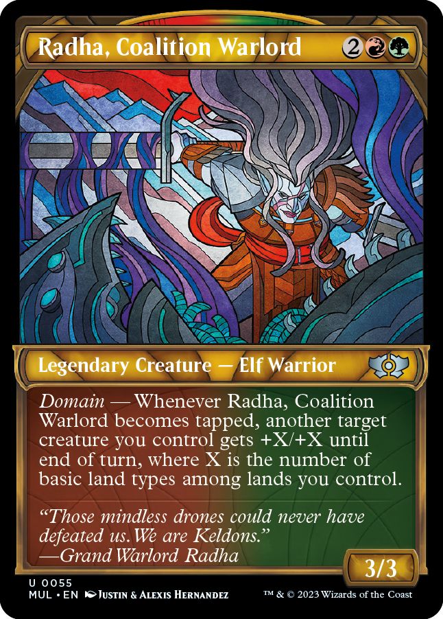 (英)【Foil】連合の大将軍、ラーダ / Radha, Coalition Warlord【MUL】 No.055
