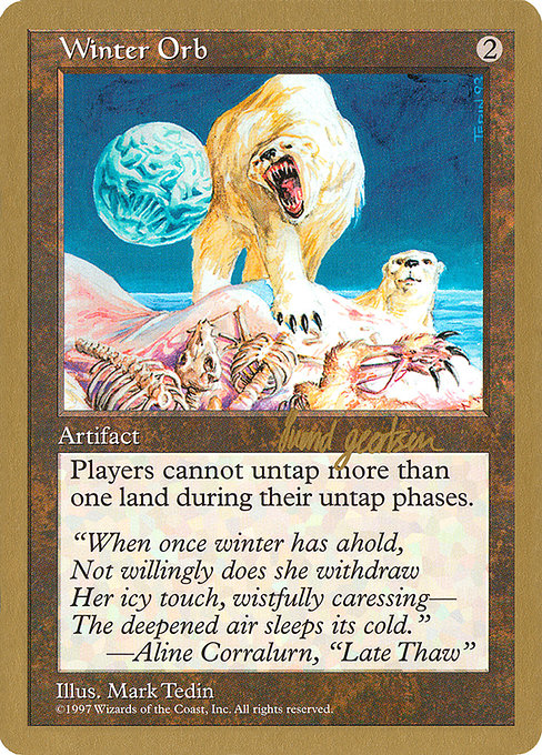 (英)冬の宝珠 / Winter Orb【WC97】 World Championship Decks 1997 Svend Geertsen 金枠 No.081
