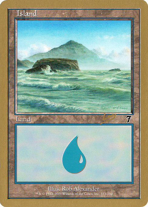 (英)島 / Island【WC02】 World Championship Decks 2002 Raphael Levy 金枠 No.103