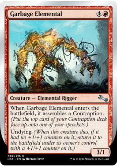 (英)【Foil】Garbage Elemental 【UST】 (When Garbage)No.082B