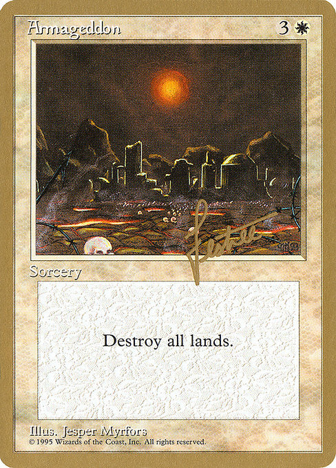 (英)ハルマゲドン / Armageddon【PTC】 ProTour NewYork Decks 1996 Bertrand Lestree 金枠 No.004