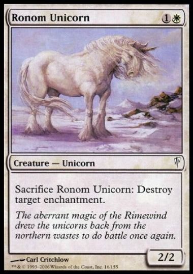 (英)【Foil】ロノムの一角獣 / Ronom Unicorn【CSP】 No.016