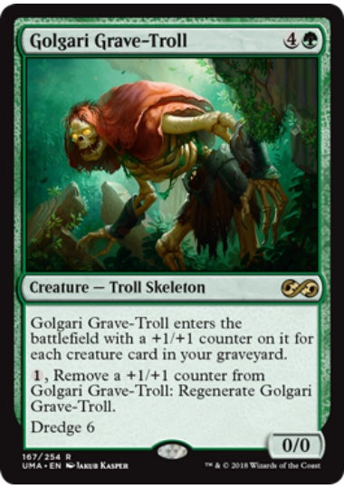 (英)【Foil】ゴルガリの墓トロール / Golgari Grave-Troll【UMA】 No.167