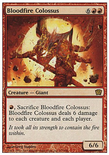 (英)【Foil】沸血の巨像 / Bloodfire Colossus【9ED】 No.177