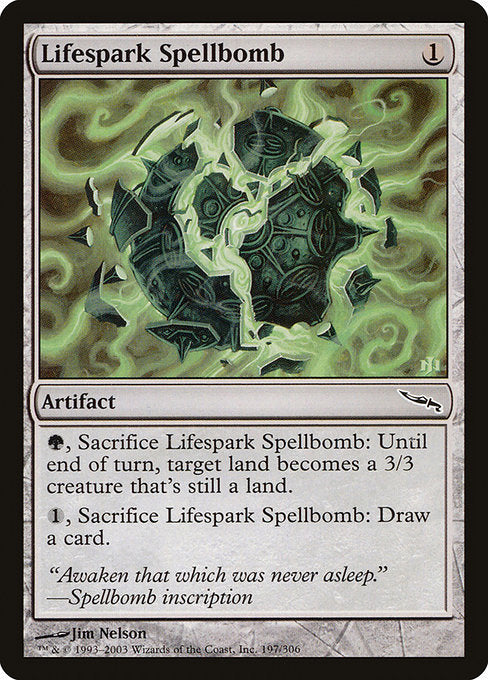 (英)【Foil】活生の呪文爆弾 / Lifespark Spellbomb【MRD】 No.197