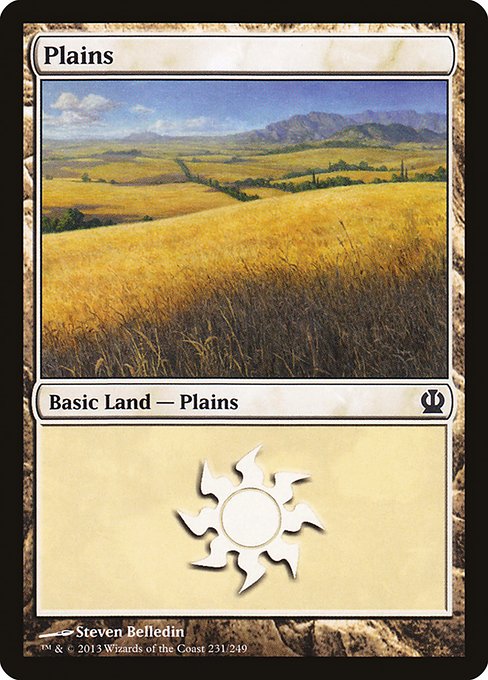 (英)【Foil】平地 / Plains【THS】 No.231