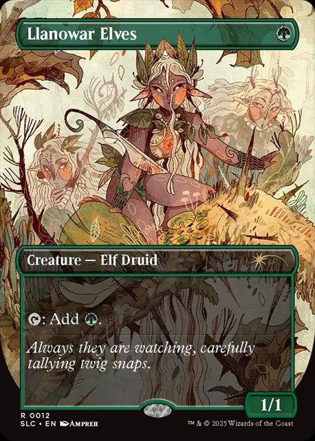 (英)ラノワールのエルフ / Llanowar Elves【SLC】 Secret Lair Countdown Kit: An Encyclopedia of Magic No.012